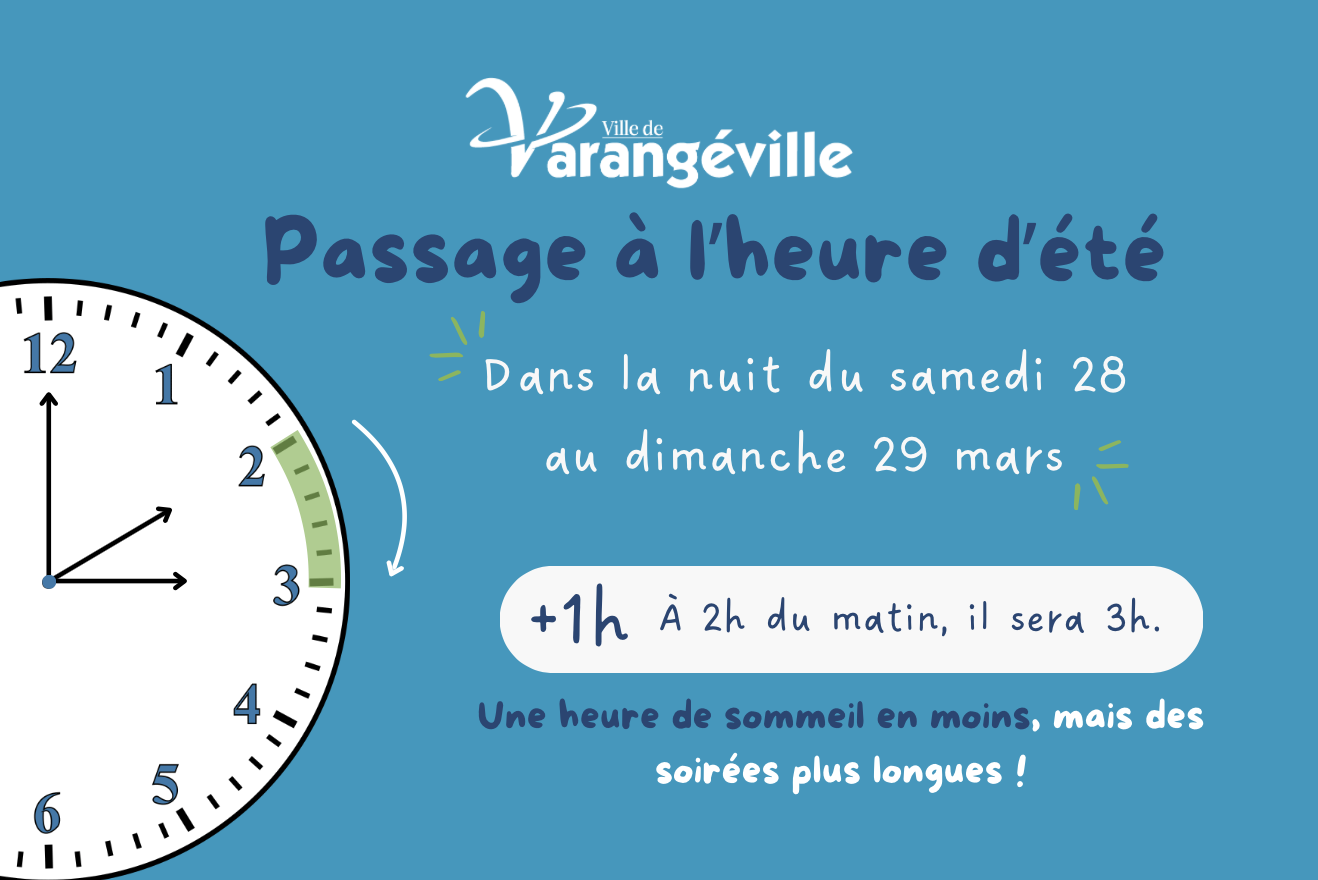 changement heure à varangéville