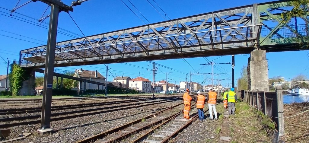 entretien de la passerelle à varangéville