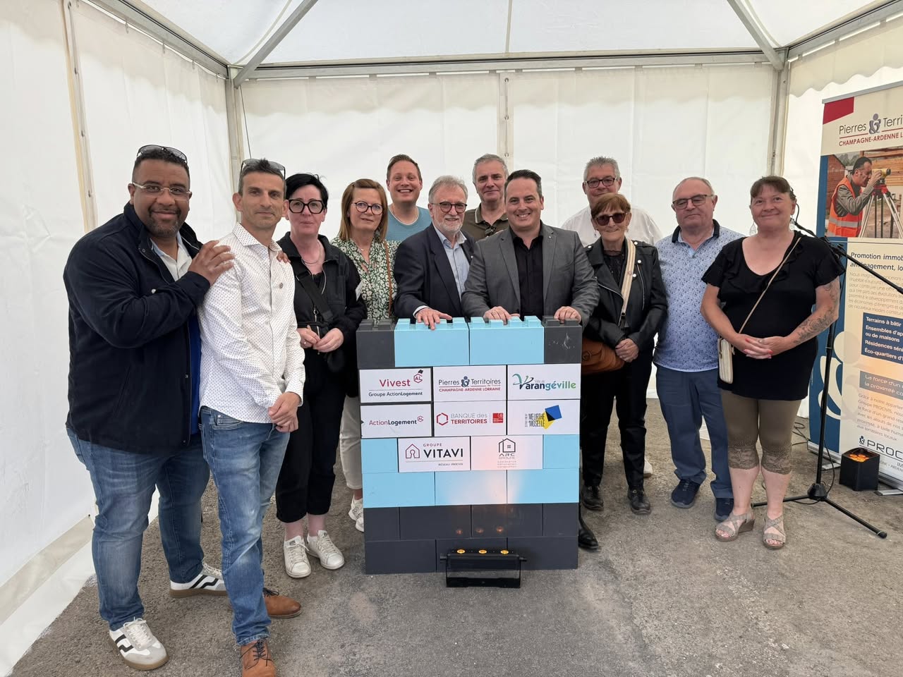 première pierre résidence Driant à varangéville